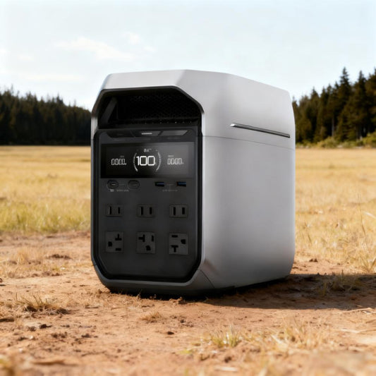 Compact Portable Power Station with 1800W Output and Expandable Capacity